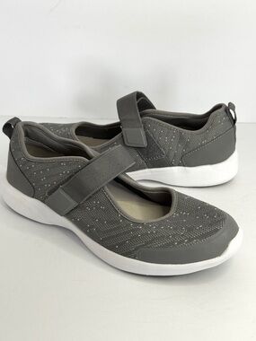 Vionic Jessica Mary Jane Sneakers Gray-White Size 9.5